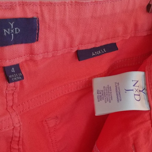 **SOLD** NYDJ Alisha Ankle Jean Papaya - Picture 7 of 8